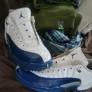 Air Jordan White Blue. Golf Shoes